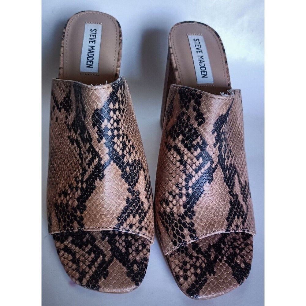 Steve Madden Slide Sandal Size 10m Block High Hee… - image 2